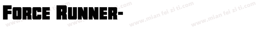 Force Runner字体转换